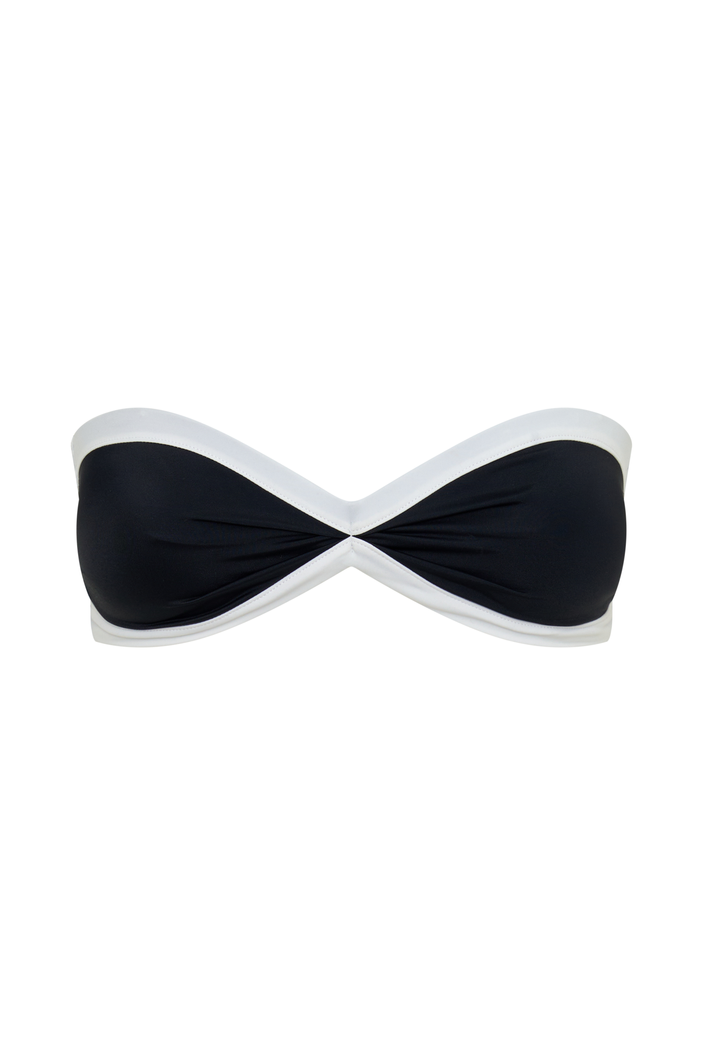Briar Strapless Bikini Top - Black/White vista 13
