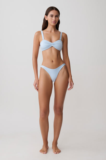 Briar Strapless Bikini Top - Pale Blue vista 10
