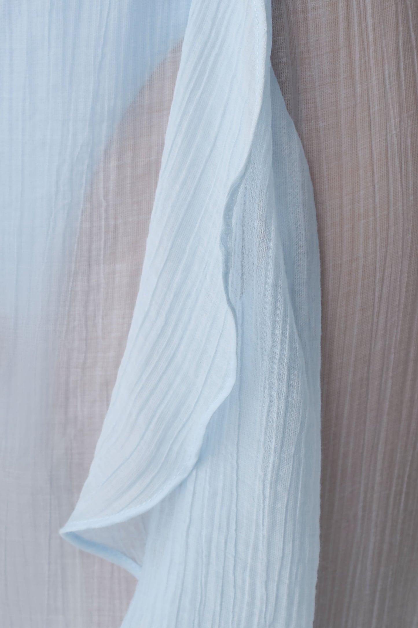 Kai Sheer Draped Ruffle Pant - Pale Blue vista 10