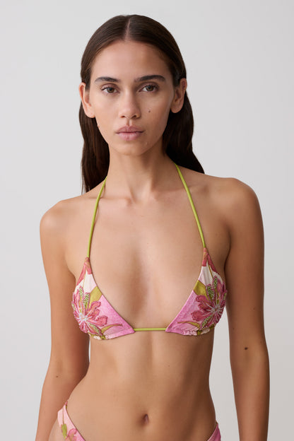 Blossom Classic Triangle Bikini Top - Camillea Flower Print vista 5