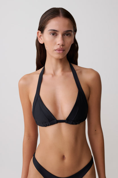 Fern Triangle Bikini Top - Black vista 5