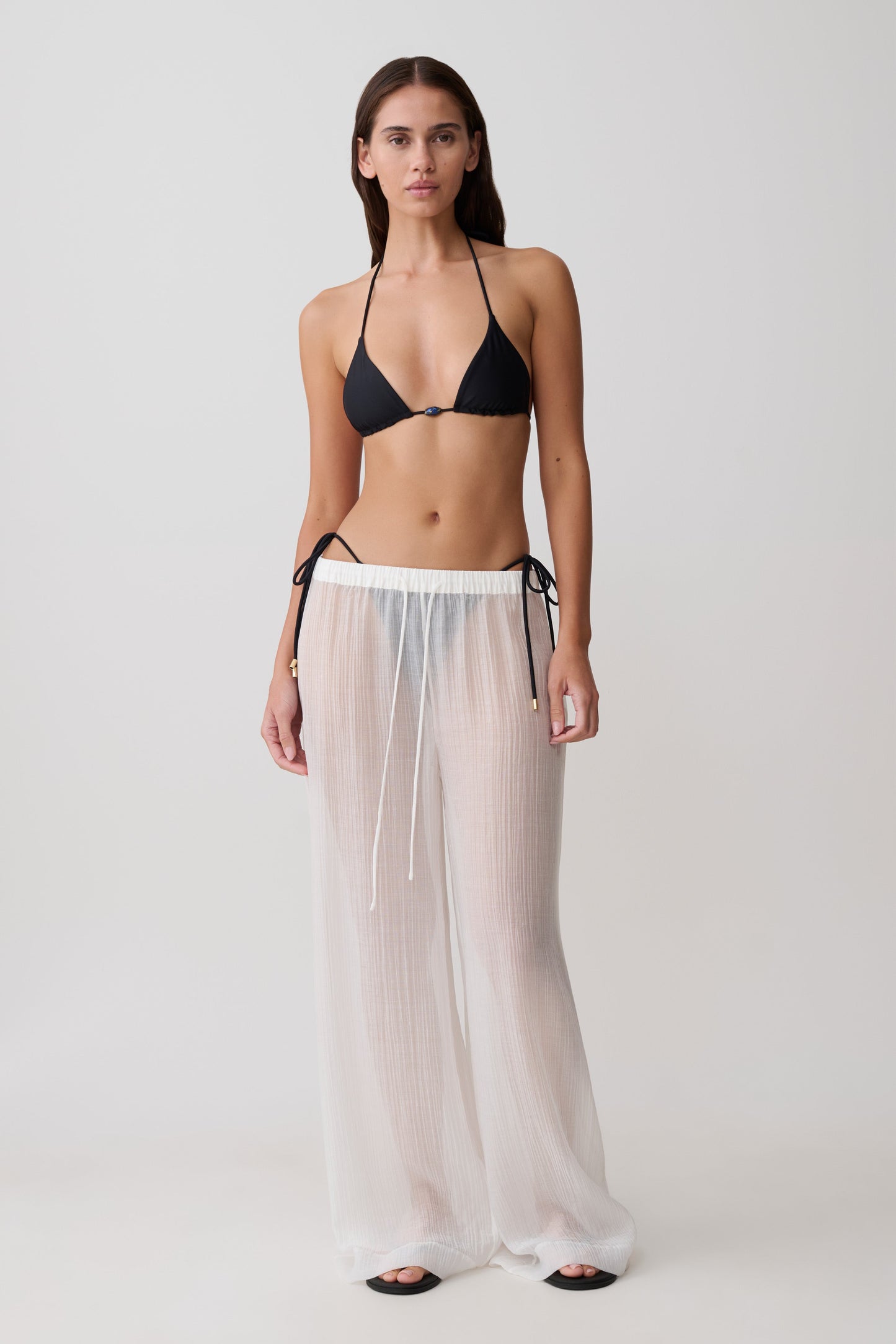 Blossom Classic Triangle Bikini Top - Black vista 11
