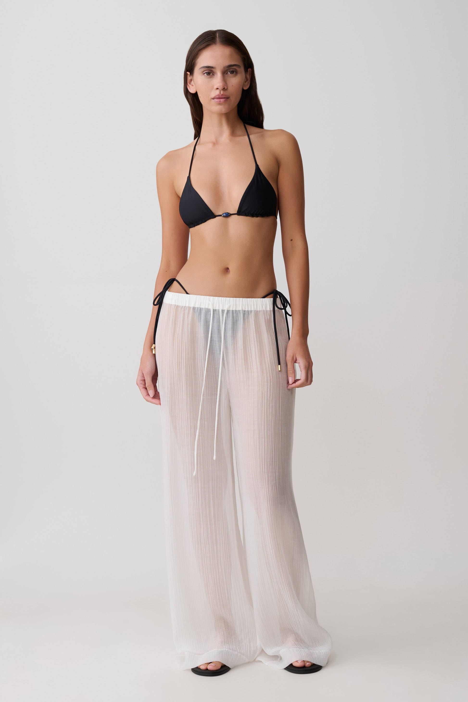 Blossom Classic Triangle Bikini Top - Black vista 11