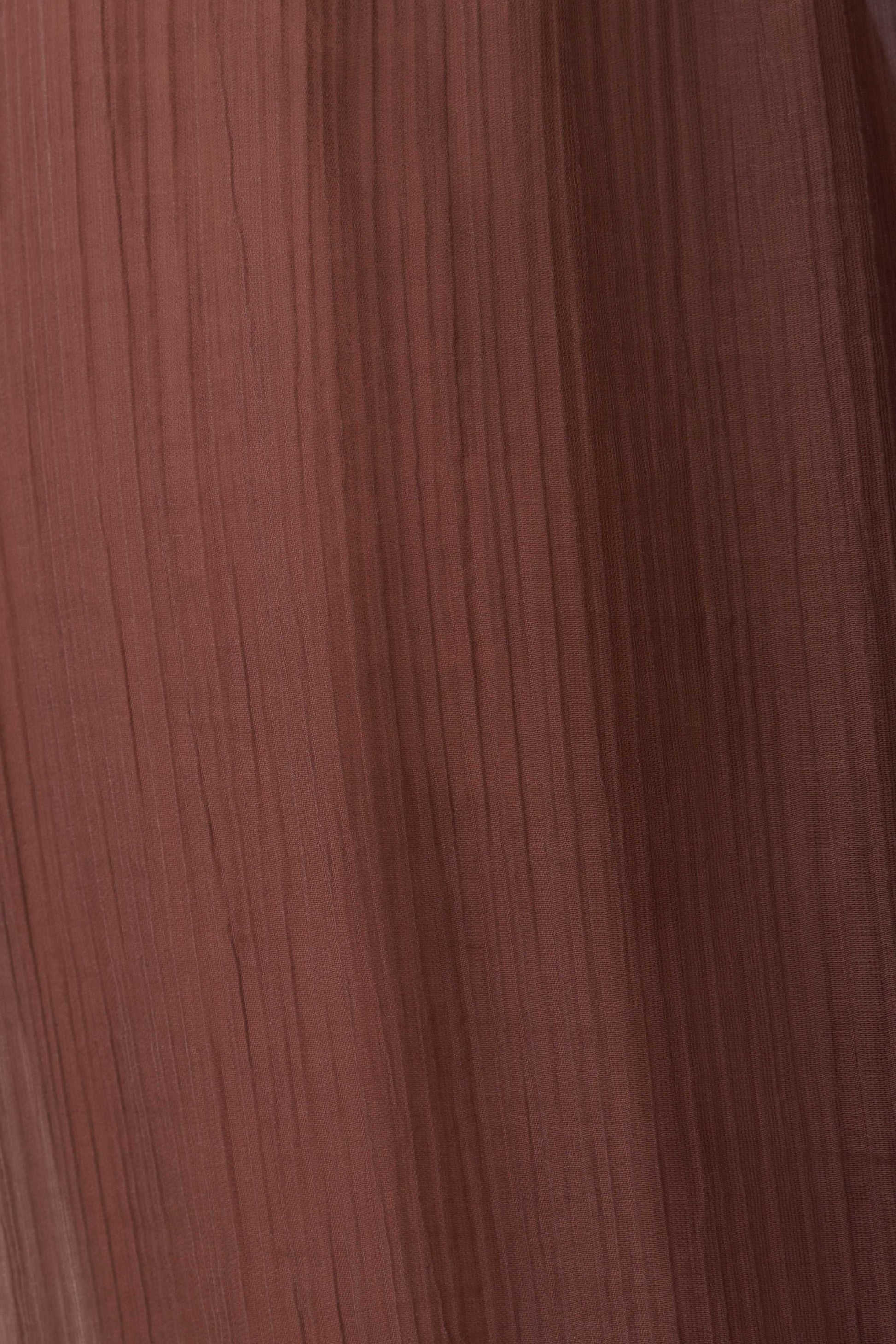 Leilani Sheer Drawstring Wide Leg Pants - Chocolate vista 8