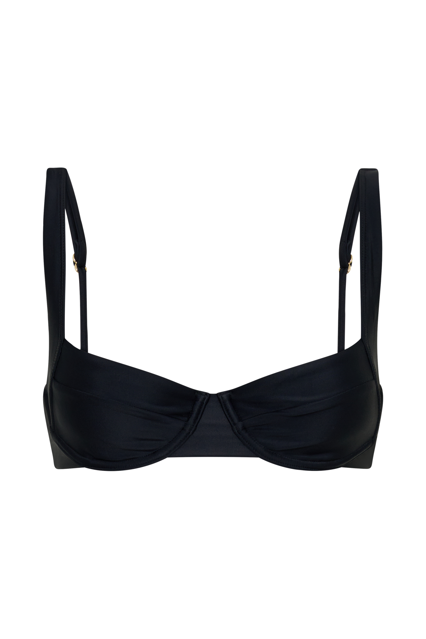 Abra Underwire Apex Bikini Top - Black vista 18