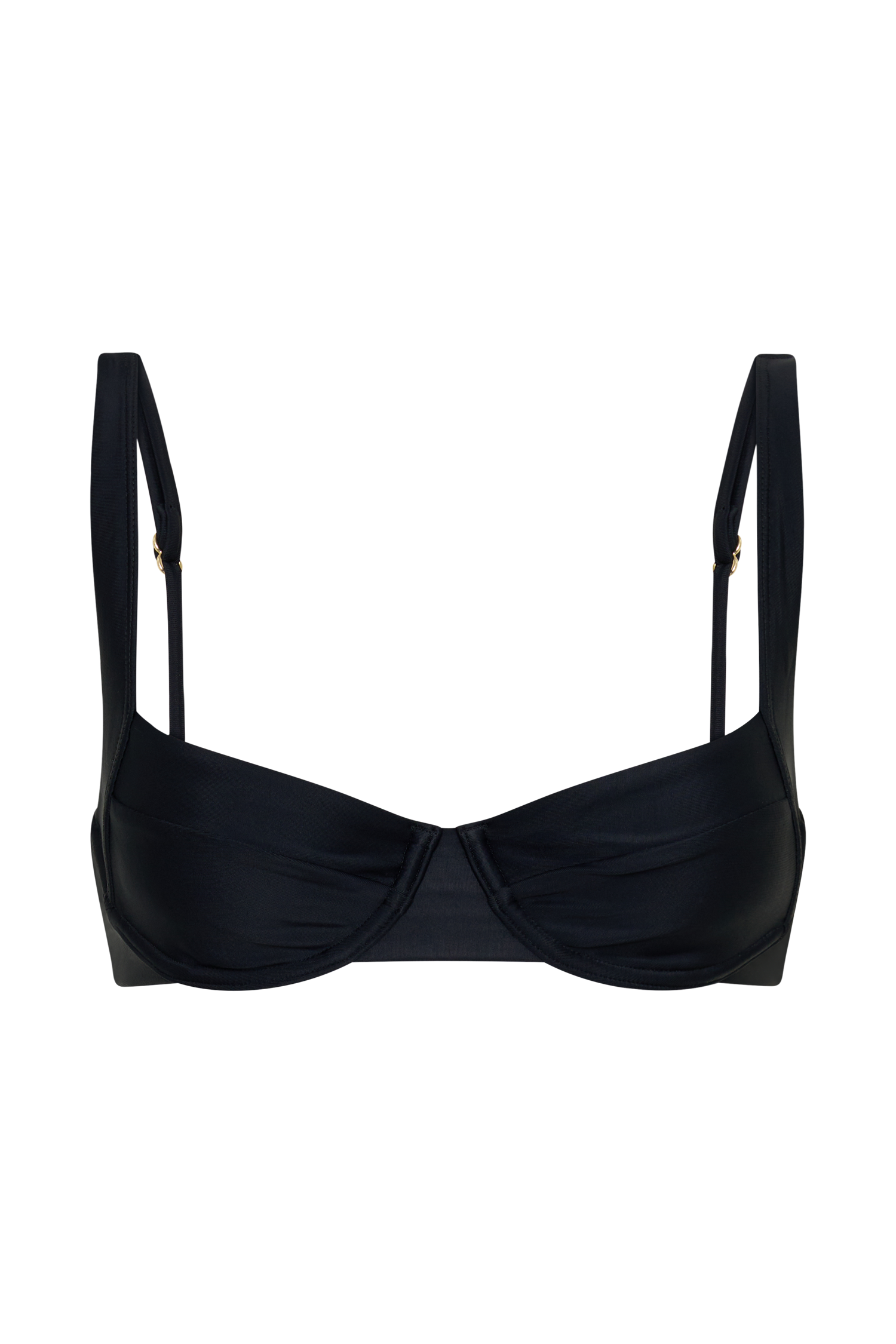 Abra Underwire Apex Bikini Top - Black vista 18
