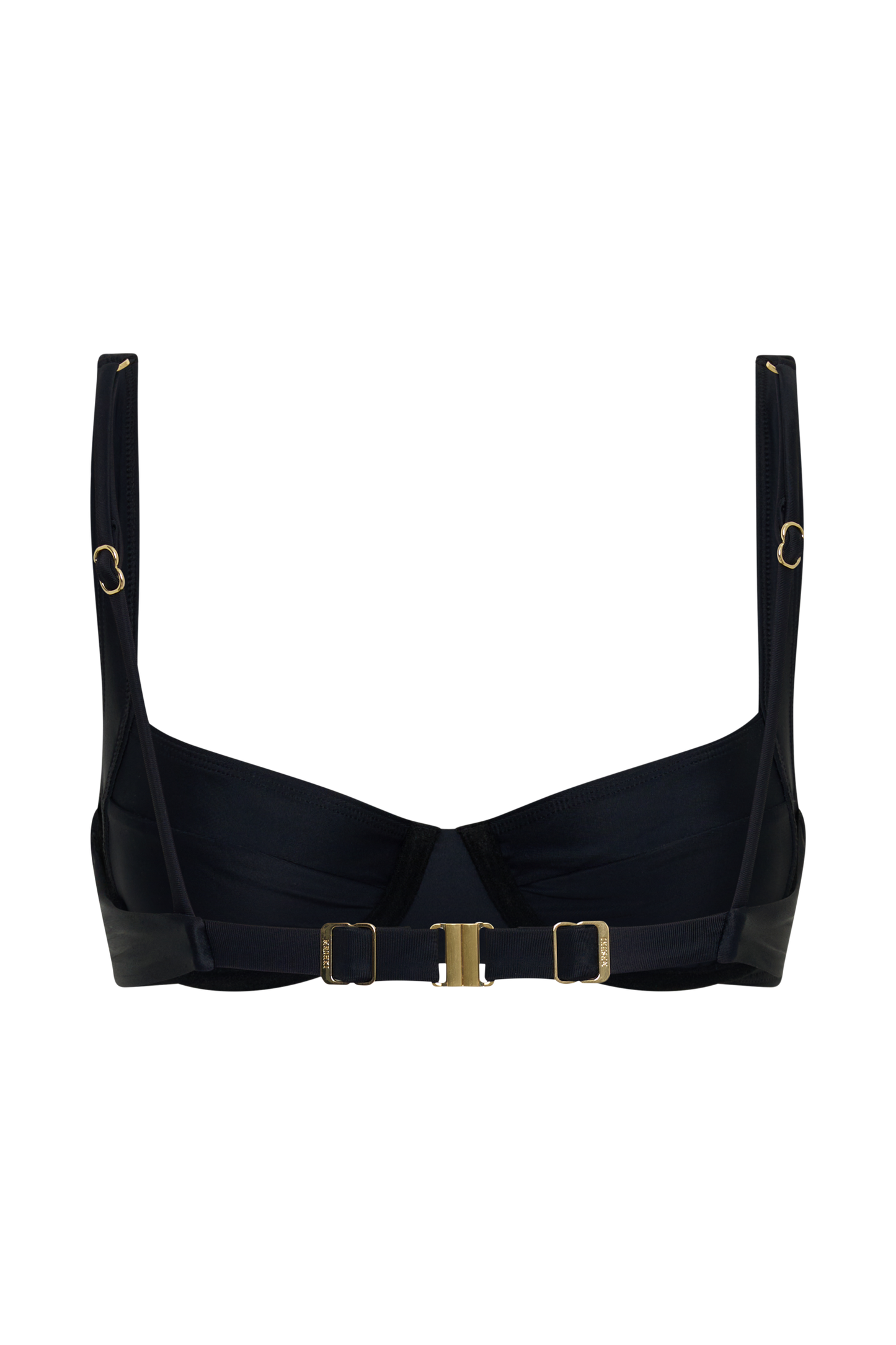 Abra Underwire Apex Bikini Top - Black vista 17