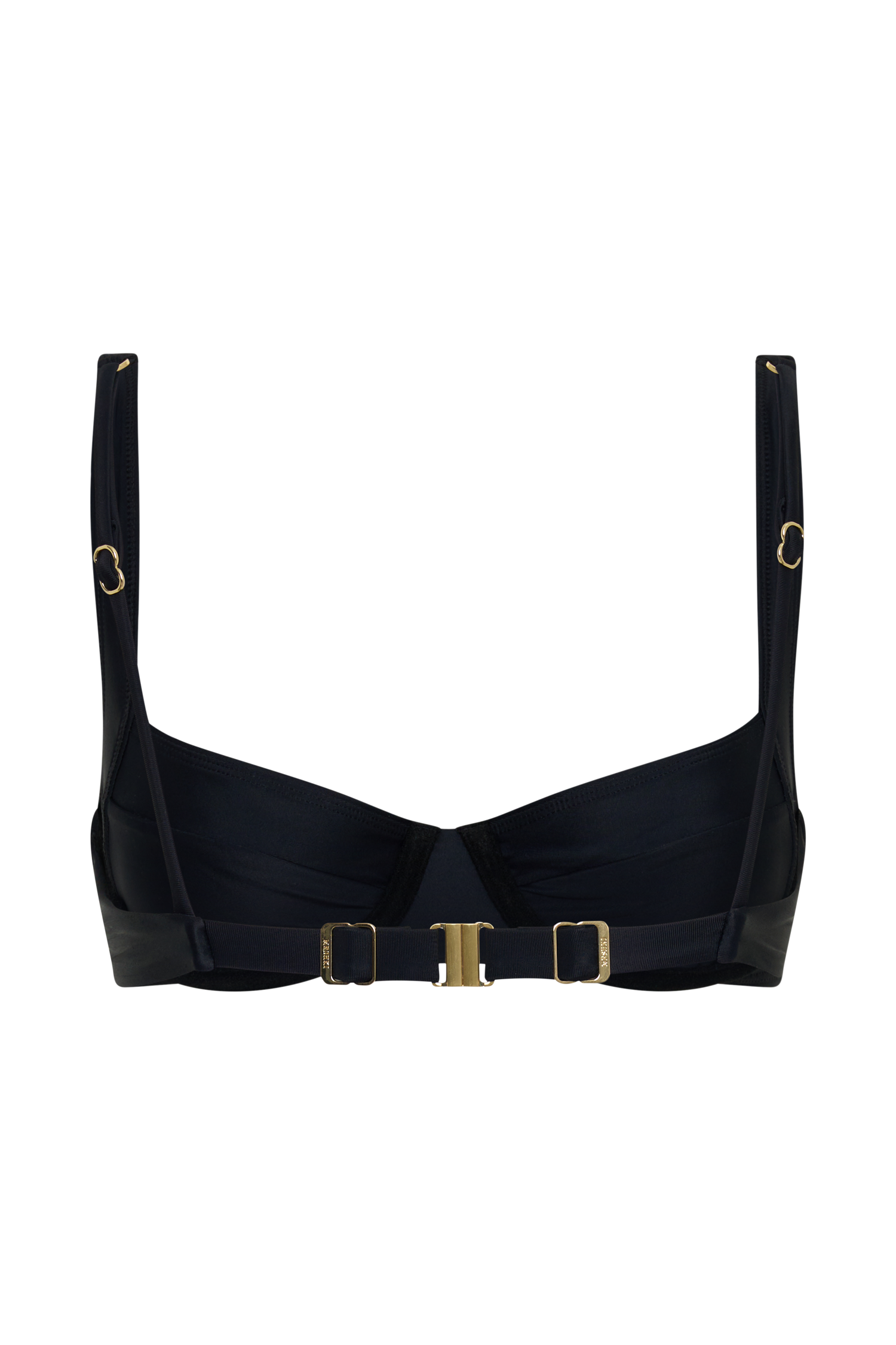 Abra Underwire Apex Bikini Top - Black vista 17