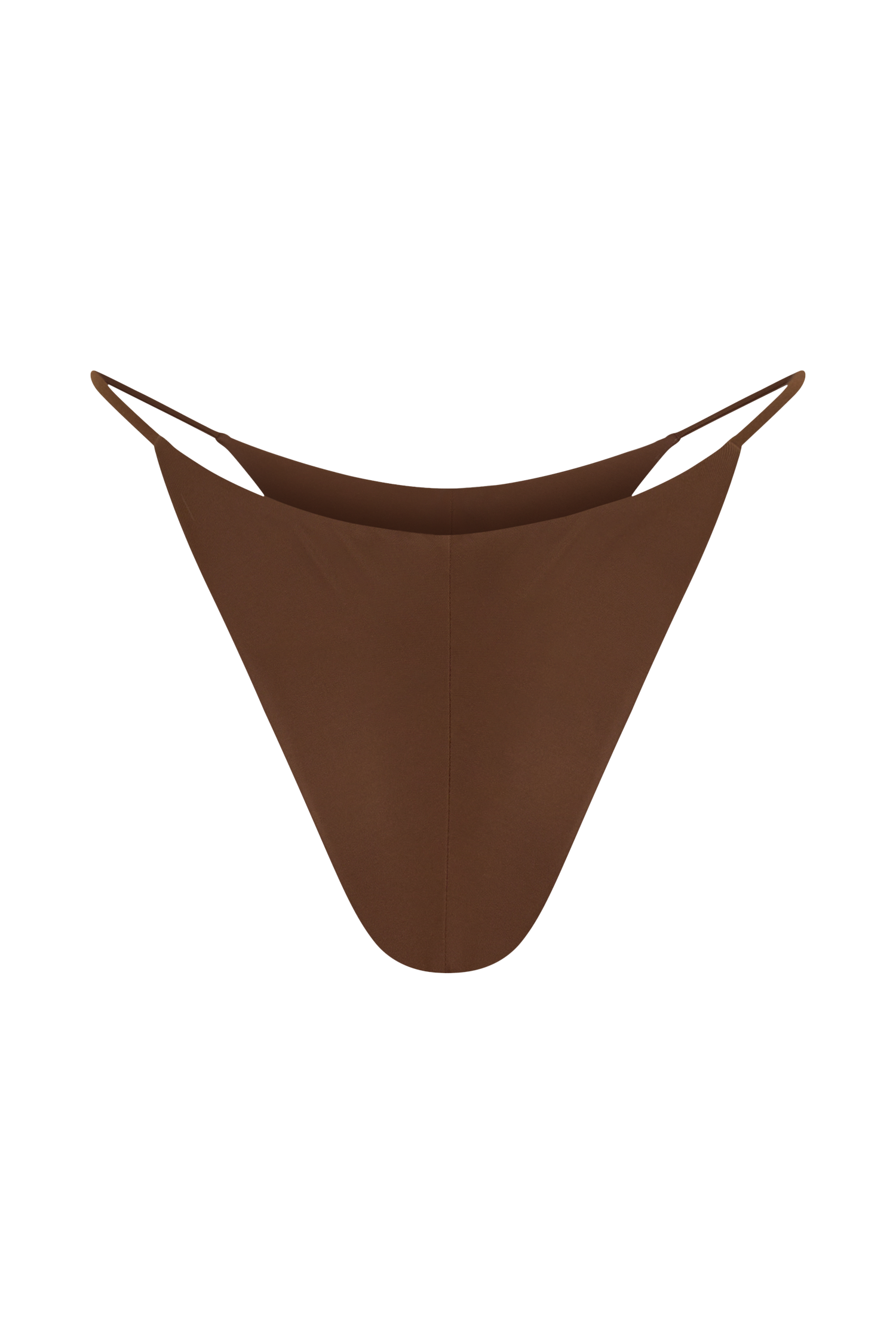 Bloom Embroidered Bikini Bottom - Chocolate With Pale Blue Embroidery vista 10