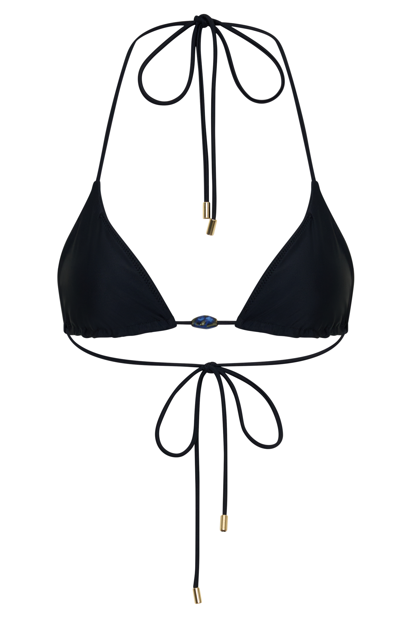 Blossom Classic Triangle Bikini Top - Black vista 14