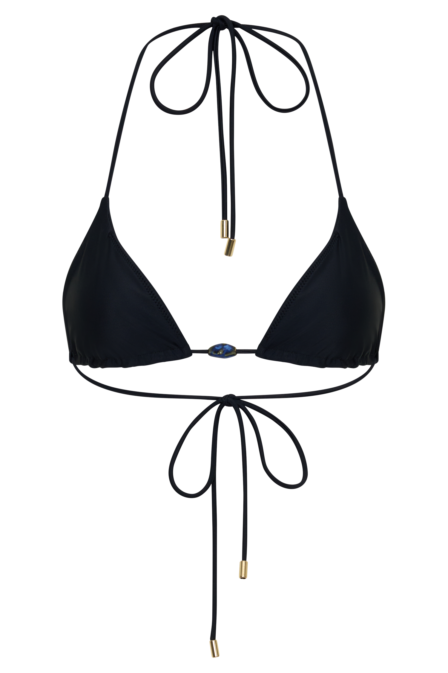 Blossom Classic Triangle Bikini Top - Black vista 14