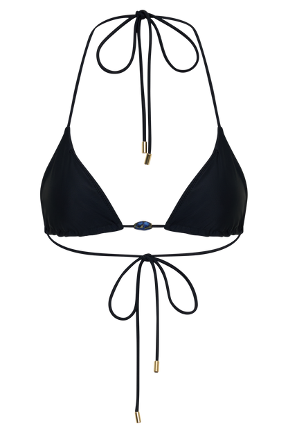 Blossom Classic Triangle Bikini Top - Black vista 14