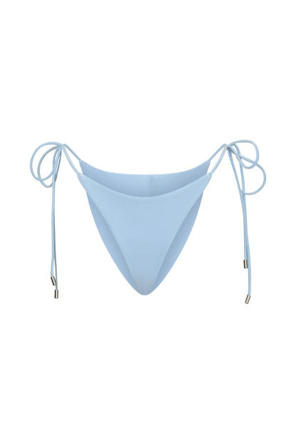 Blossom Side Tie Bikini Bottom - Pale Blue vista 13