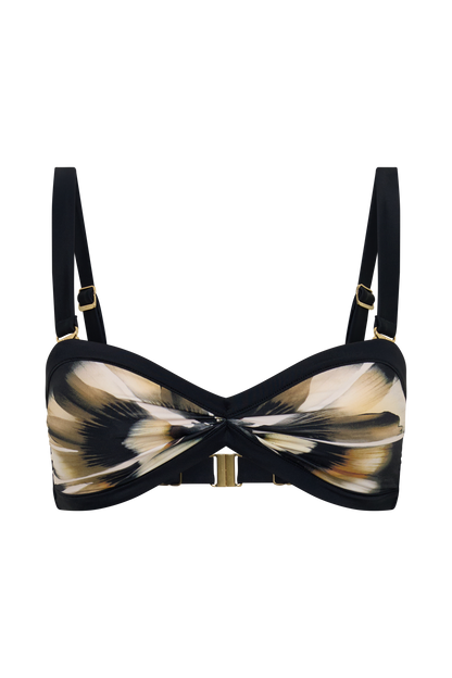 Briar Strapless Bikini Top - Ivory Oversized Floral Print vista 7