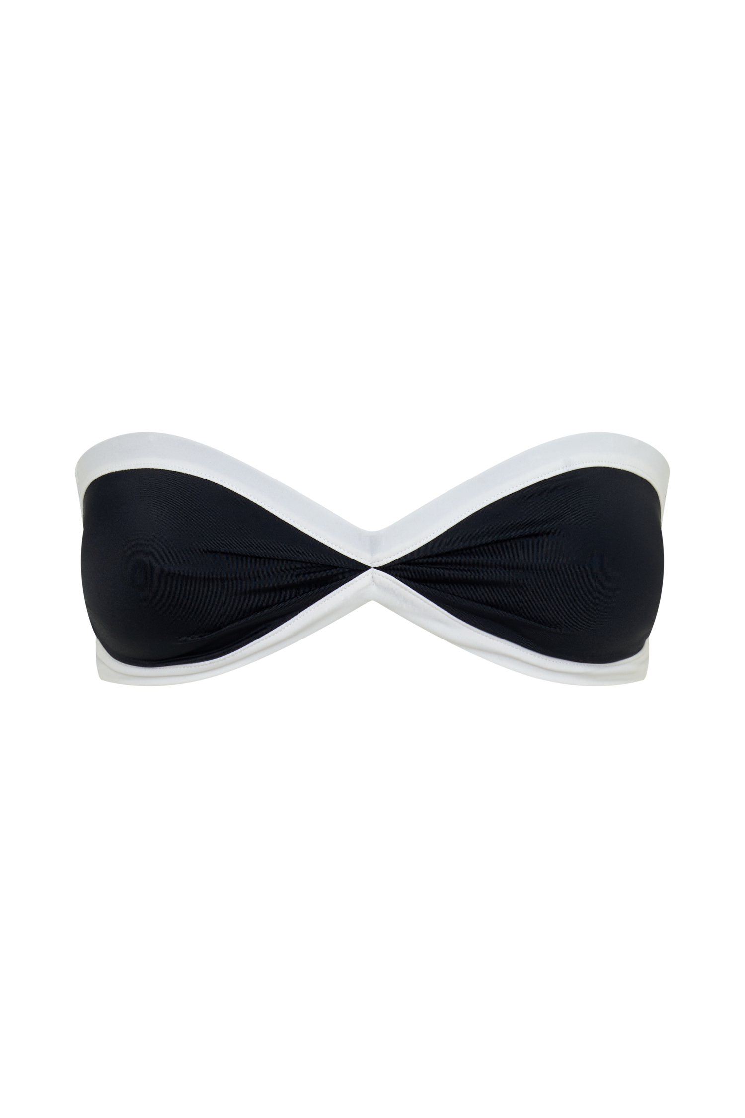 Briar Strapless Bikini Top - Black/White vista 13