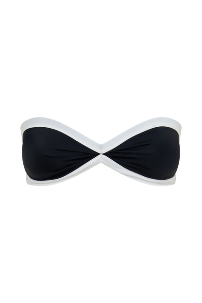 Briar Strapless Bikini Top - Black/White vista 13