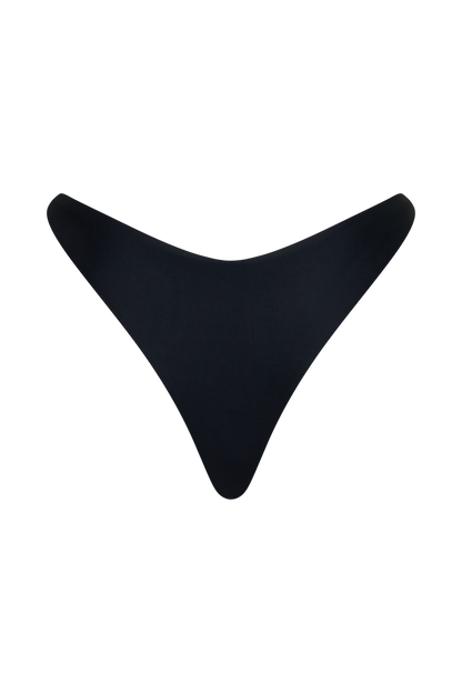 Coralia High Side Thong Bikini Bottom - Black vista 13