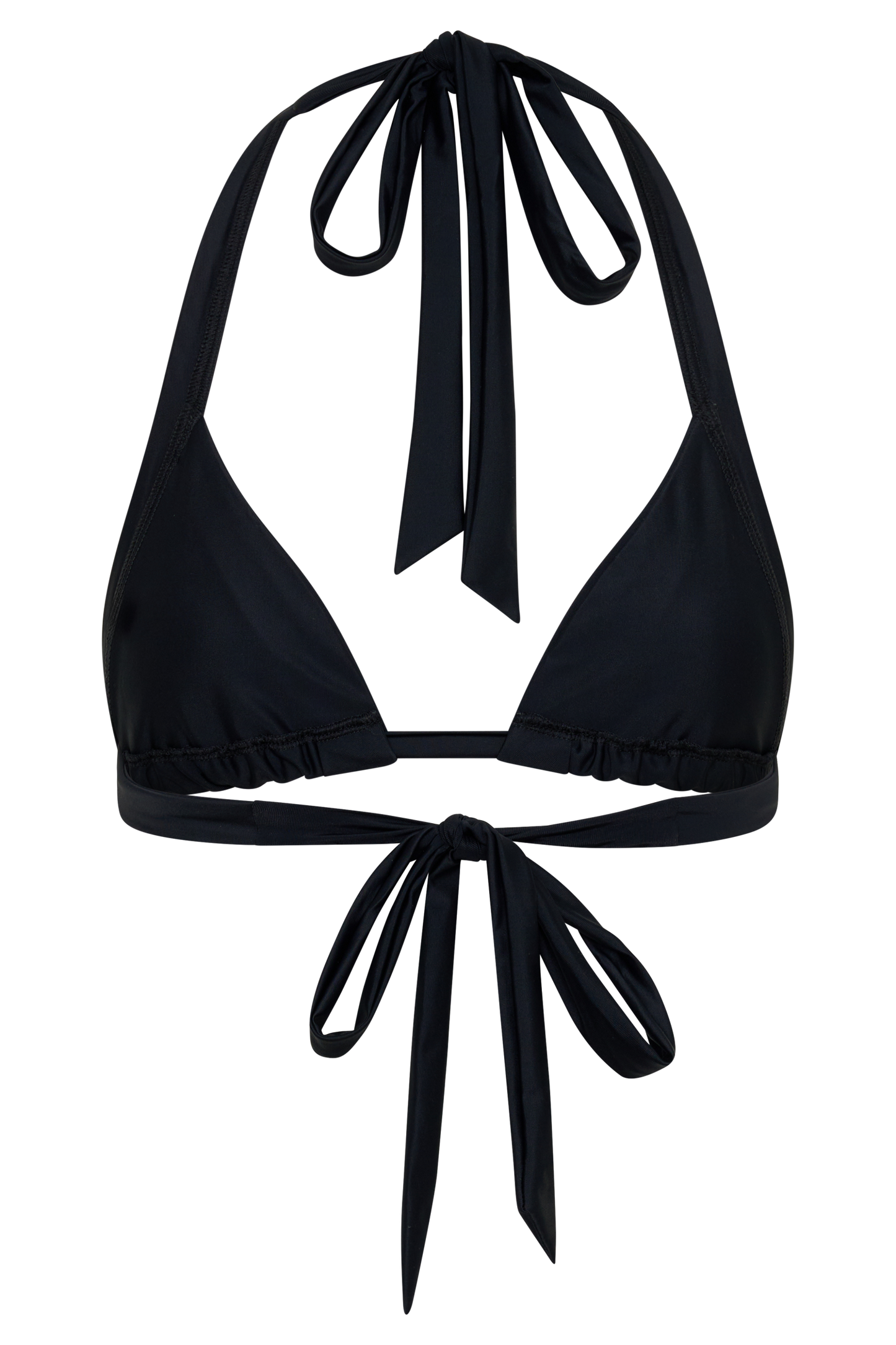 Fern Triangle Bikini Top - Black vista 10