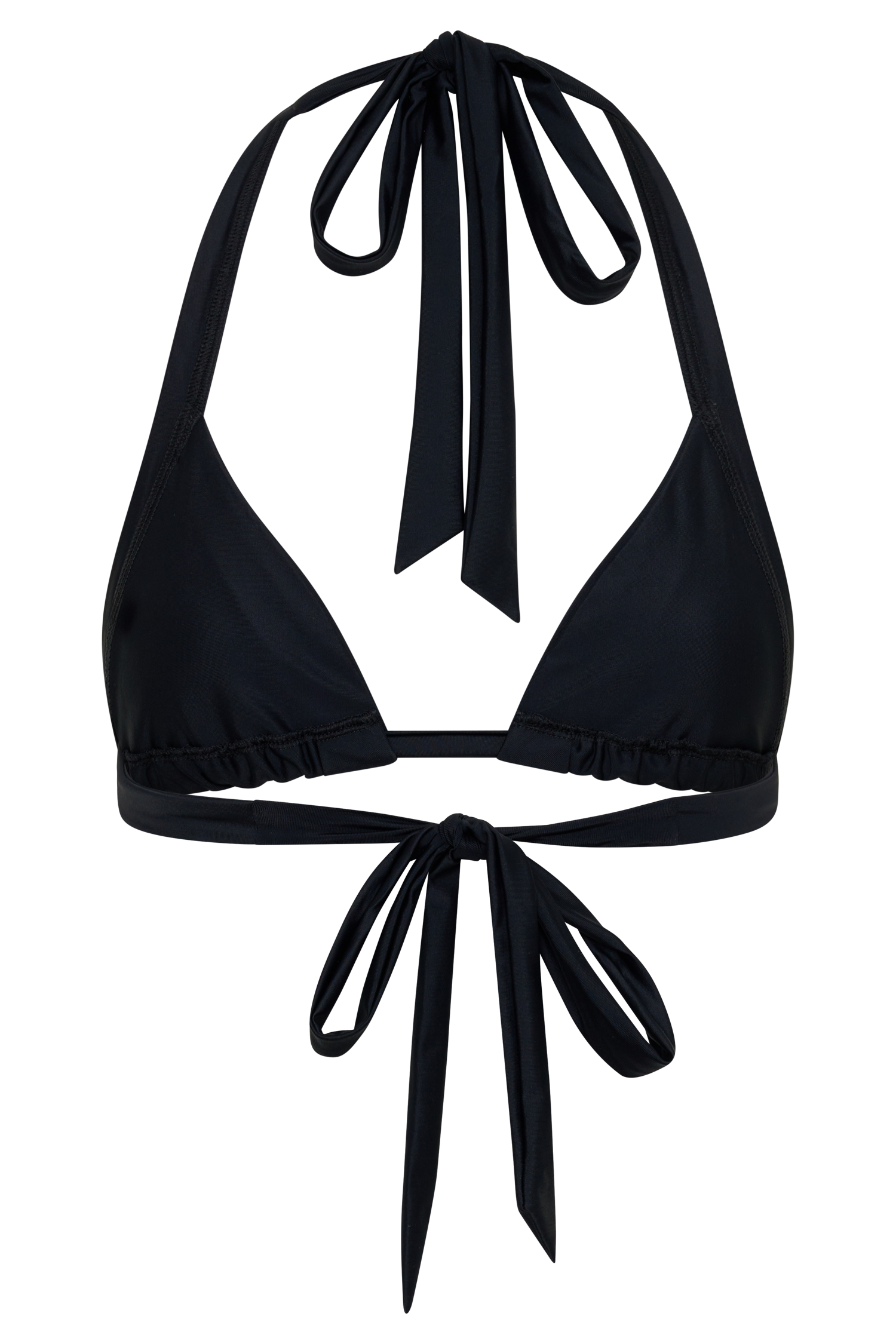 Fern Triangle Bikini Top - Black vista 10