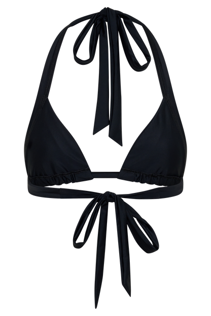 Fern Triangle Bikini Top - Black vista 10