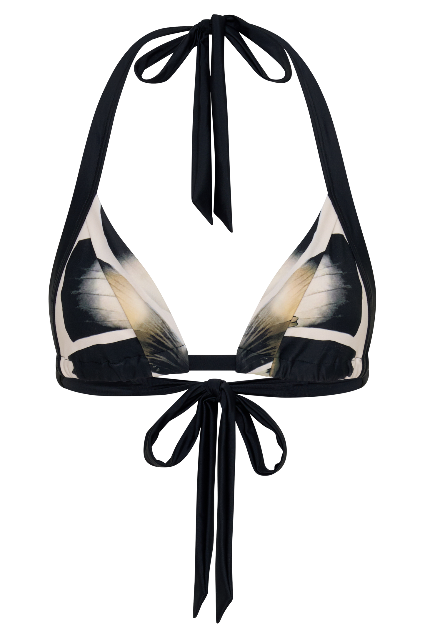 Fern Triangle Bikini Top - Ivory Oversized Floral Print vista 10