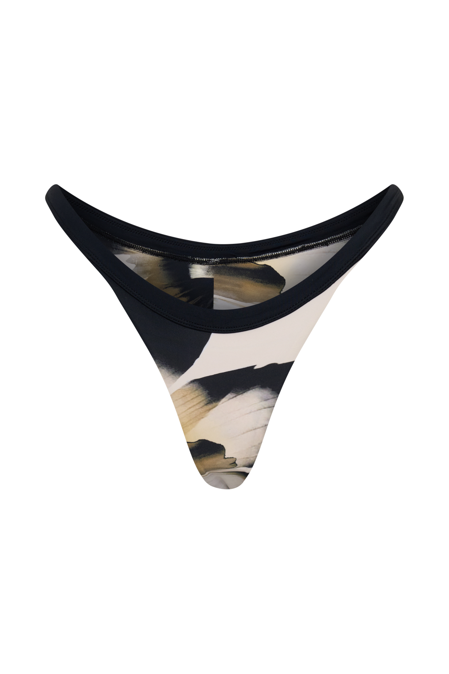 Isla Brazilian Bikini Bottom - Ivory Oversized Floral Print vista 14