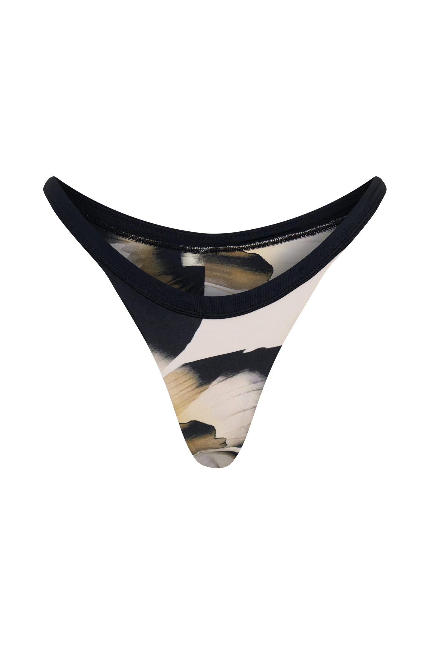 Isla Brazilian Bikini Bottom - Ivory Oversized Floral Print vista 14