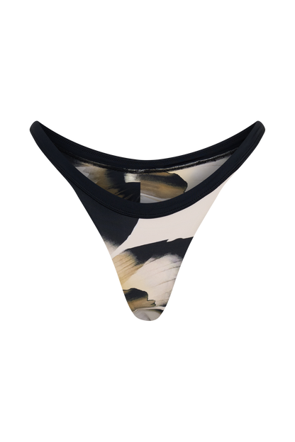 Isla Brazilian Bikini Bottom - Ivory Oversized Floral Print vista 14
