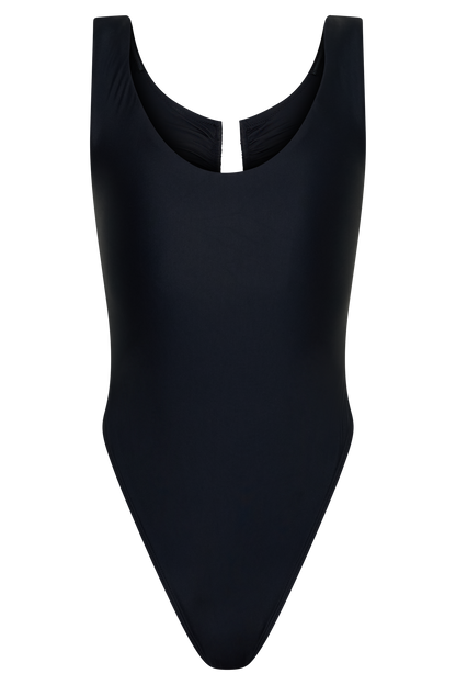 Yumi U-Wire Plunge One Piece Swimsuit - Black vista 12