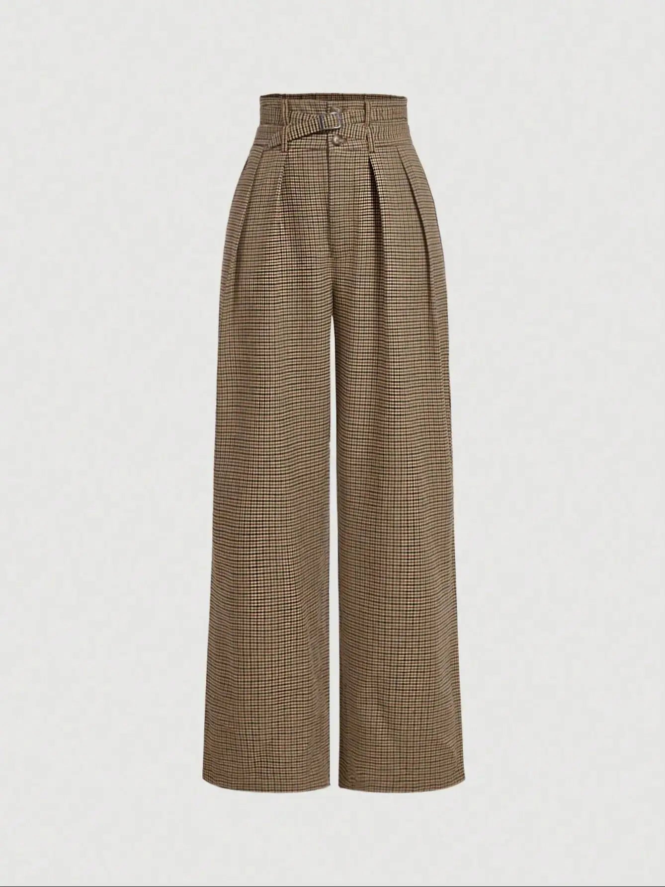 Pantalón Cuadros Wide Leg