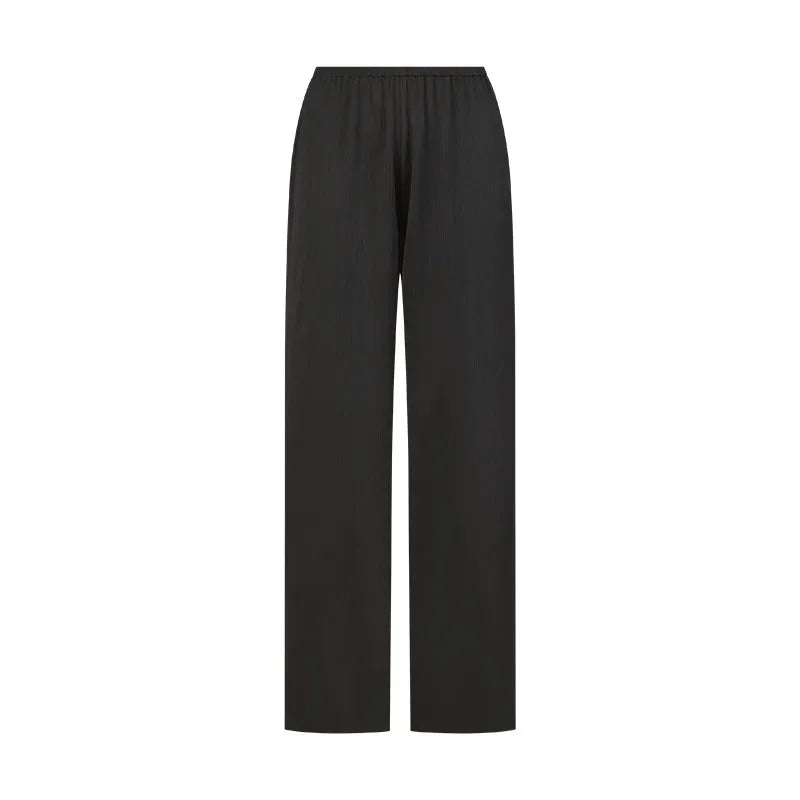 Conjunto satinado camisa y pantalón